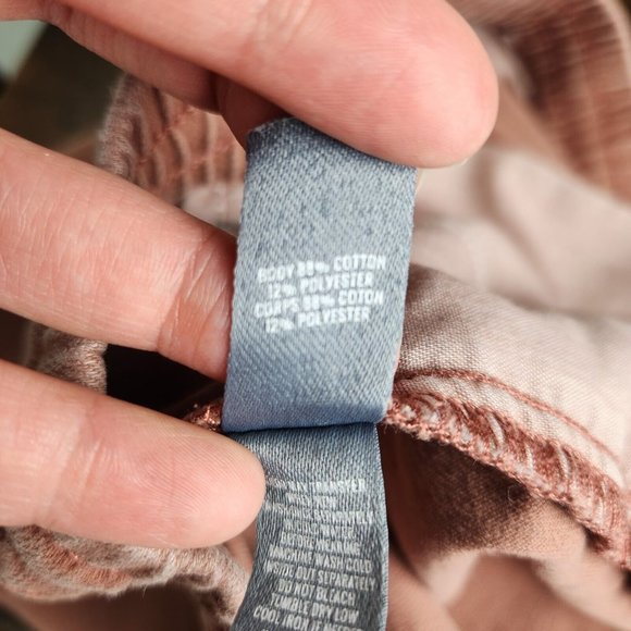 Aerie Shorts Womens Medium Terracotta Pink Loungewear Raw Hem Drawstring Casual - Picture 10 of 11